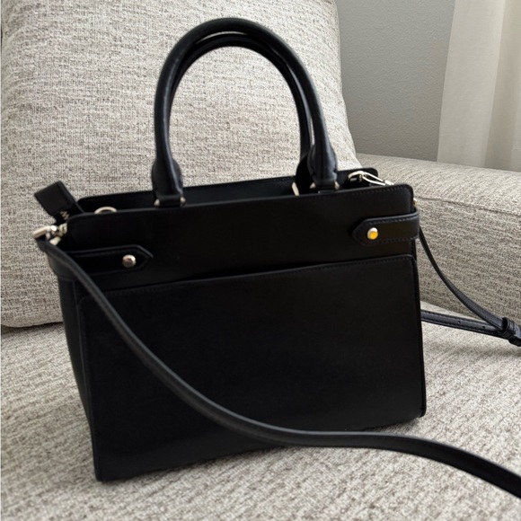 Kate Spade Staci Medium Leather Satchel - Black Women's Bag - Picture 2 of 5